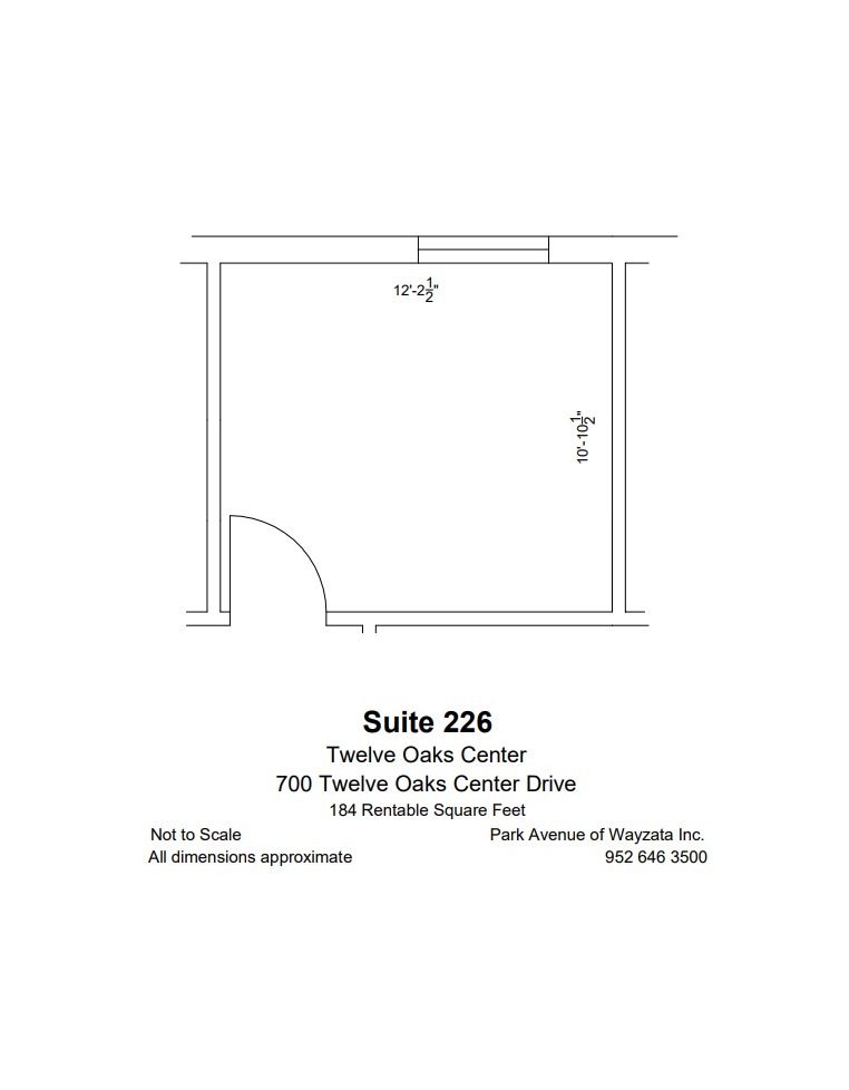 600 Twelve Oaks Center Dr, Wayzata, MN en alquiler Plano de la planta- Imagen 1 de 1