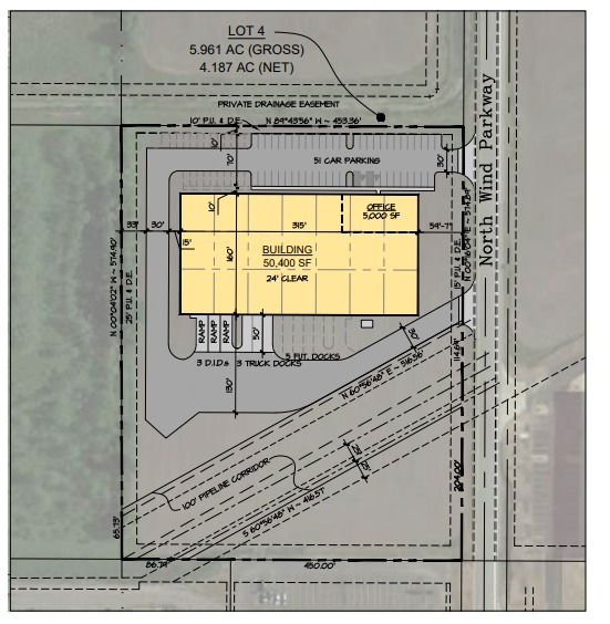 6301 Northwind Pky, Hobart, IN en venta - Plano de la planta - Imagen 2 de 2