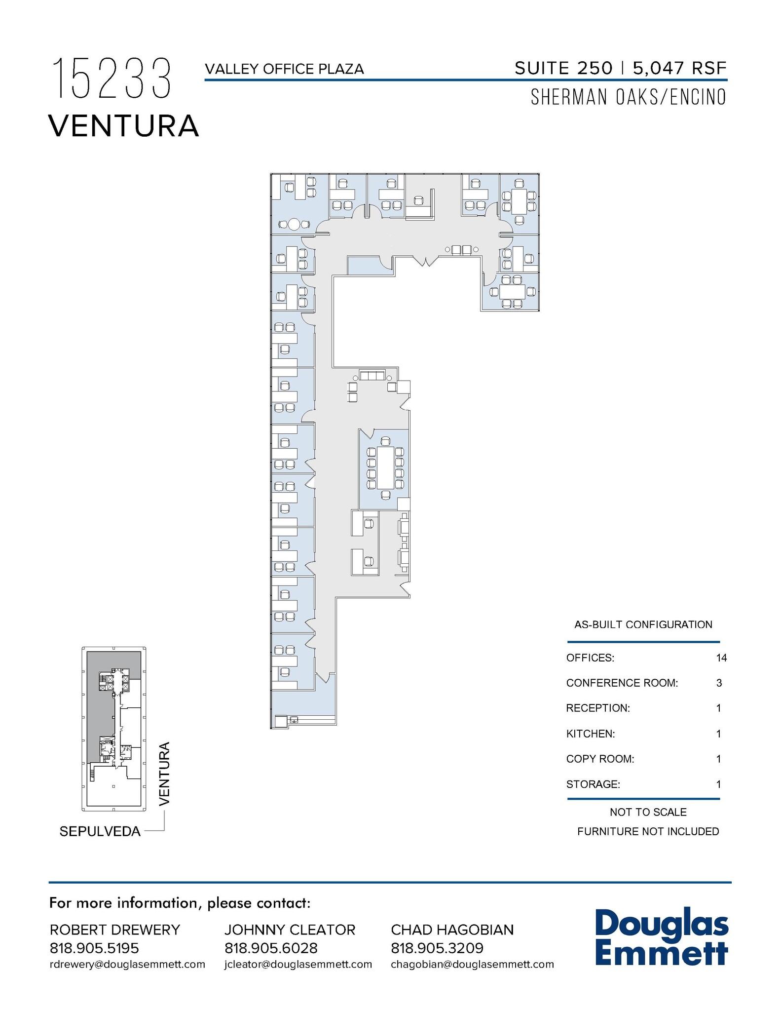 15233 Ventura Blvd, Sherman Oaks, CA en alquiler Plano de la planta- Imagen 1 de 1