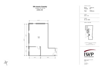 550-560 Ch de Chambly, Longueuil, QC en alquiler Plano de la planta- Imagen 2 de 2