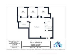 4004 Belt Line Rd, Addison, TX en alquiler Plano de la planta- Imagen 1 de 1