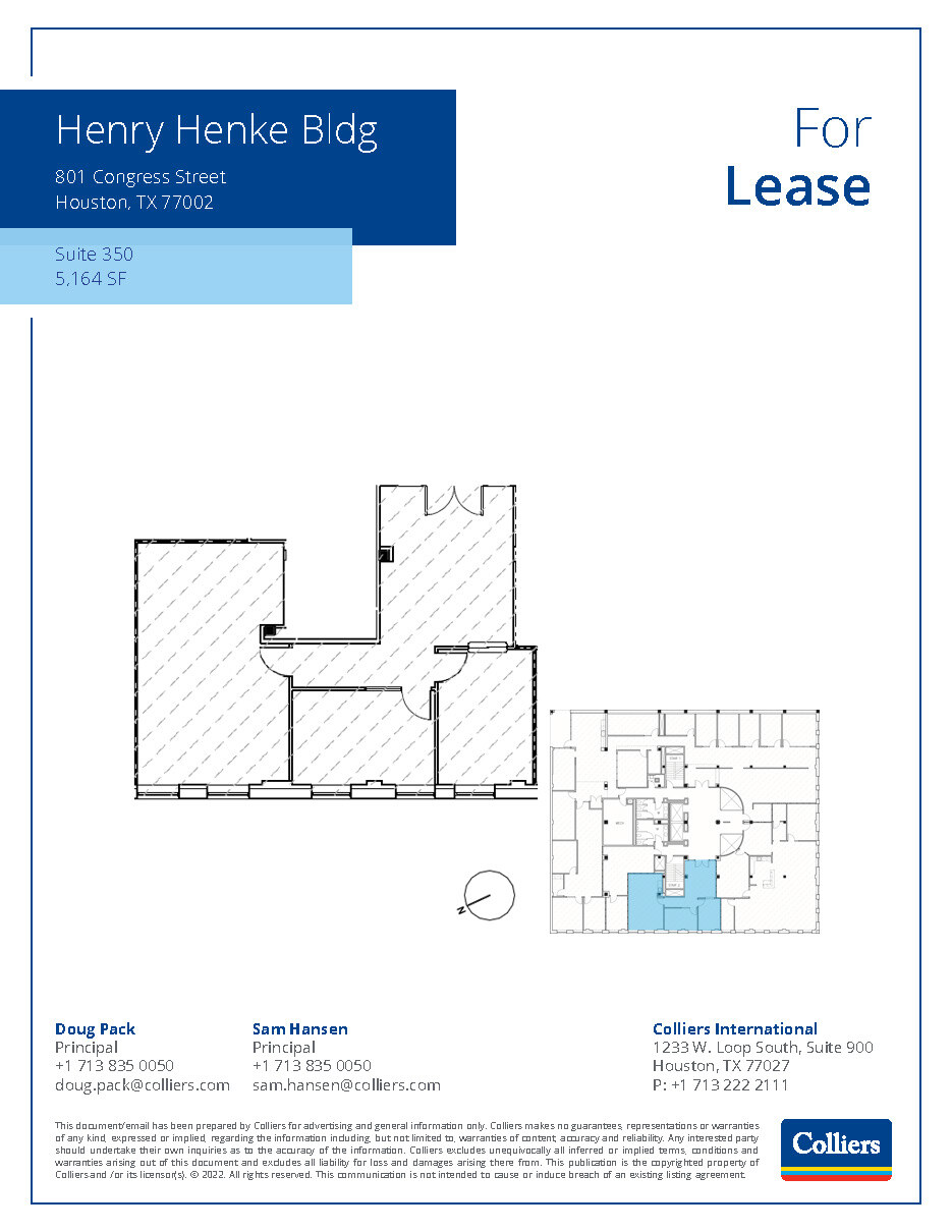 801 Congress St, Houston, TX en alquiler Plano de la planta- Imagen 1 de 1