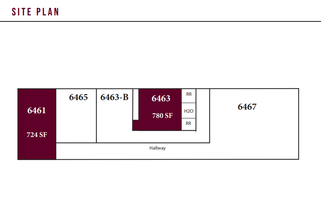 6461 Southwest Blvd, Benbrook, TX en alquiler Plano de la planta- Imagen 1 de 1