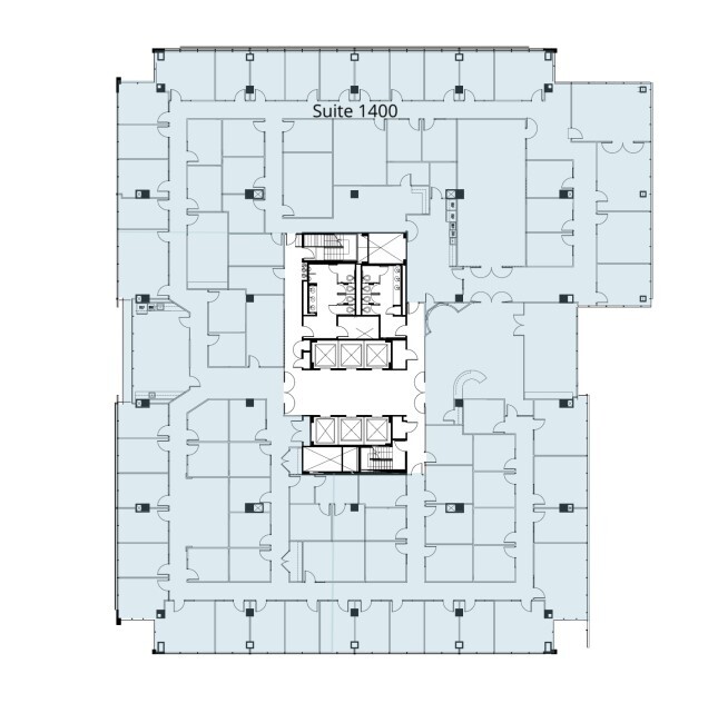 1400 Crystal Dr, Arlington, VA en alquiler Plano de la planta- Imagen 1 de 1