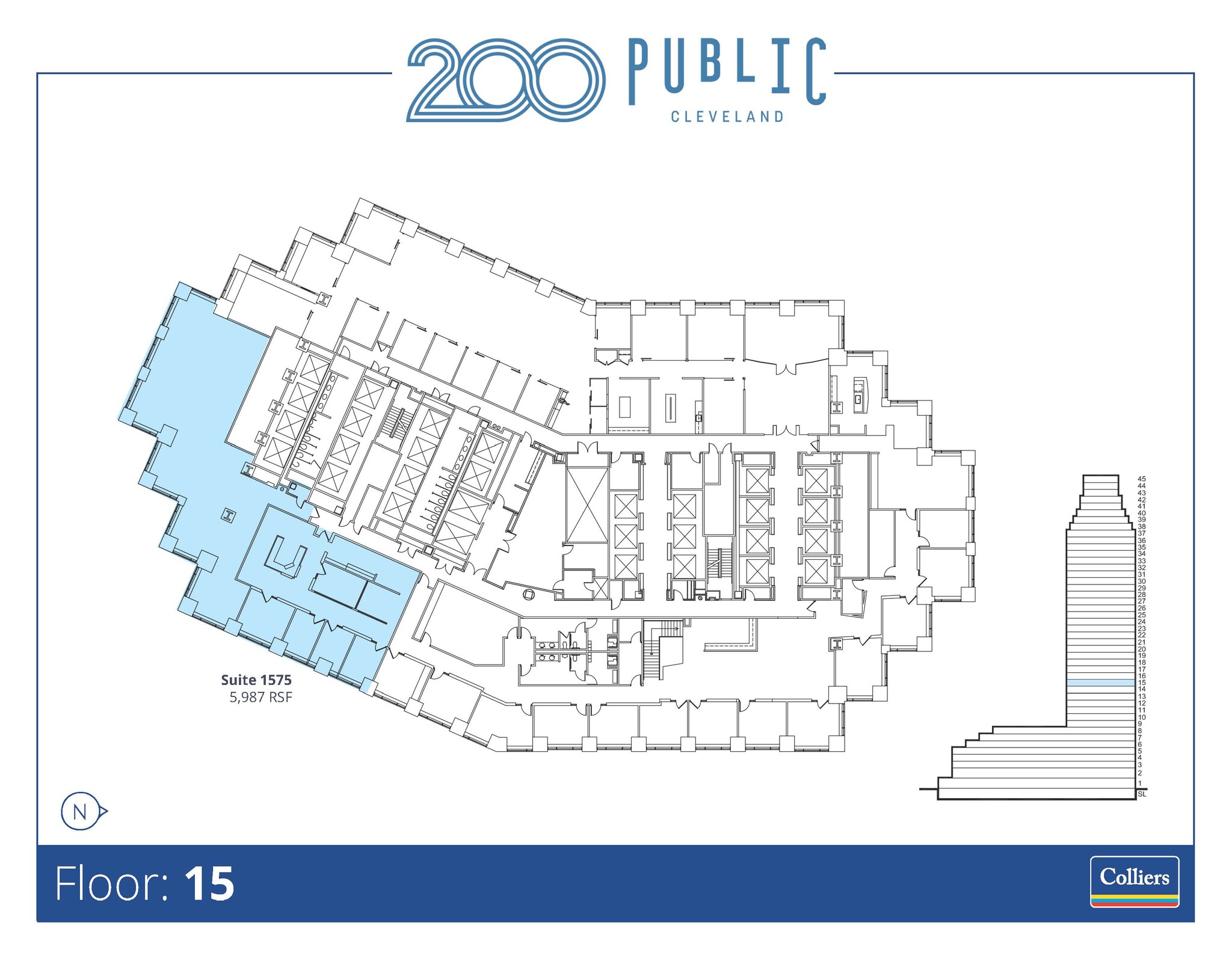 200 Public Sq, Cleveland, OH en alquiler Plano de la planta- Imagen 1 de 1