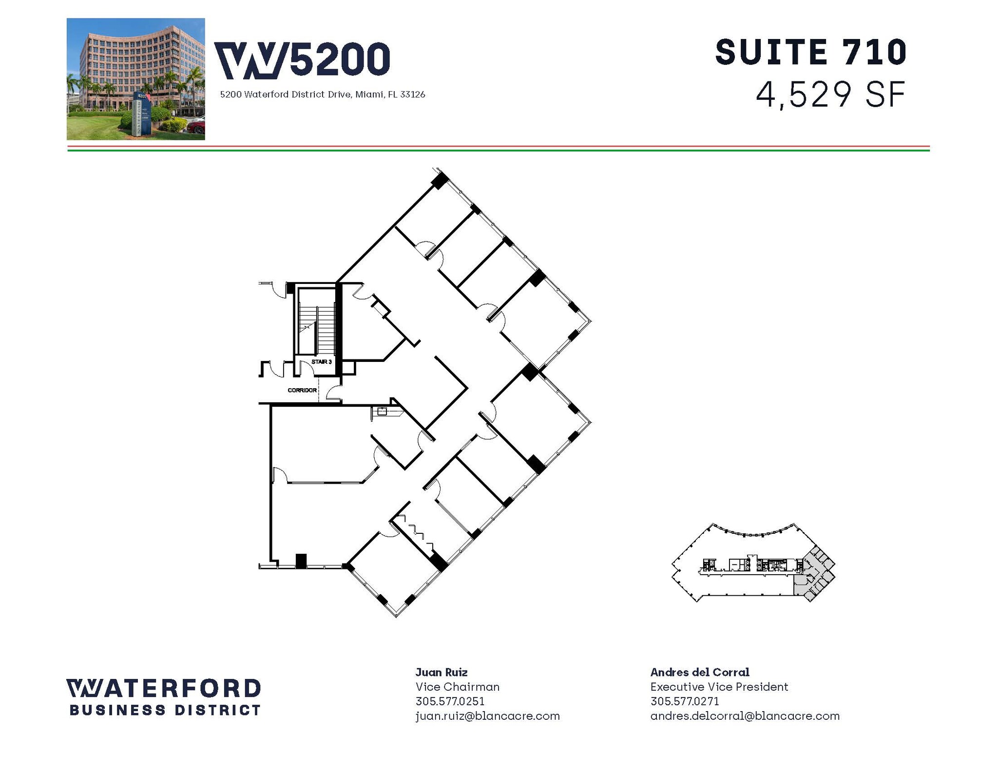 5200 Waterford District Dr, Miami, FL en alquiler Plano de la planta- Imagen 1 de 1