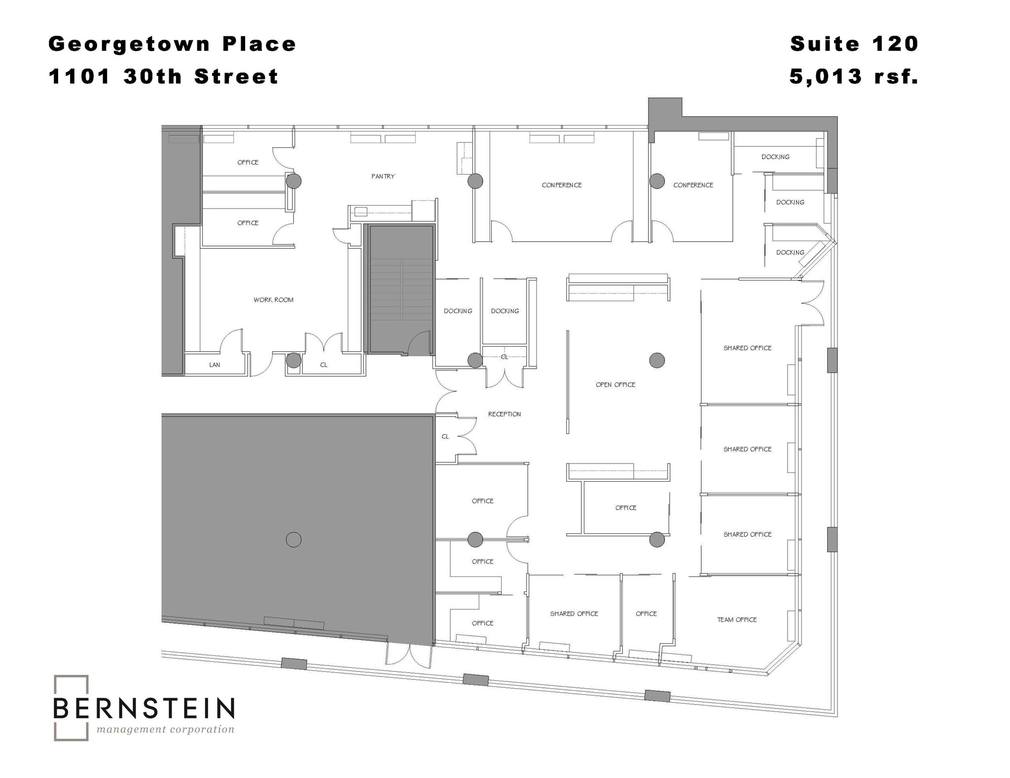 1101 30th St NW, Washington, DC en alquiler Plano de la planta- Imagen 1 de 2