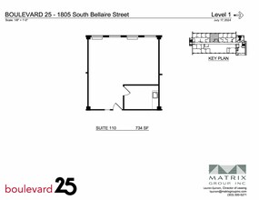 1805 S Bellaire St, Denver, CO en alquiler Plano del sitio- Imagen 1 de 2