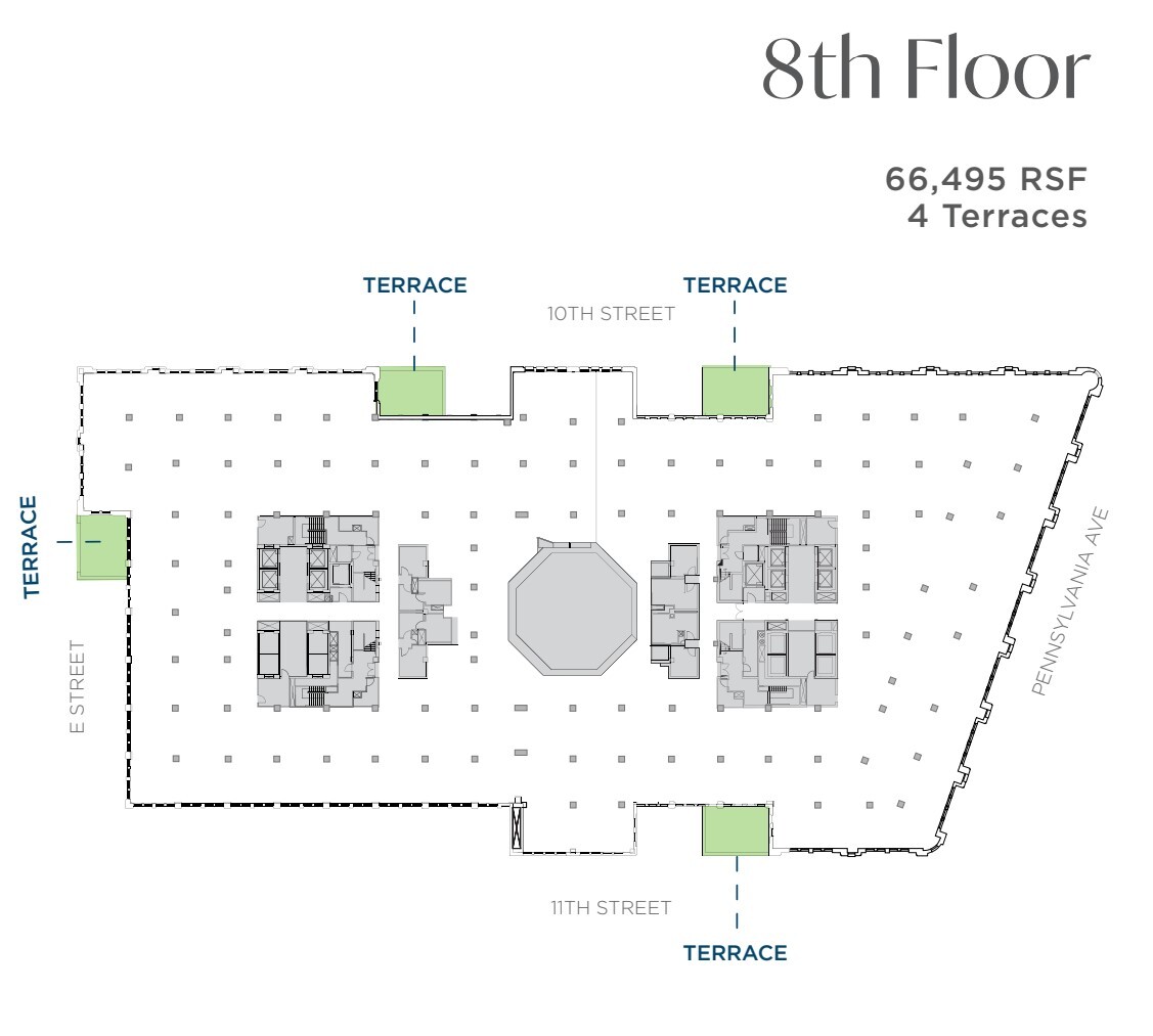 1001 Pennsylvania Ave NW, Washington, DC en alquiler Plano de la planta- Imagen 1 de 1