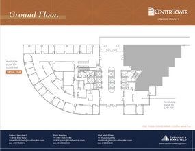 600 Anton Blvd, Costa Mesa, CA en alquiler Plano de la planta- Imagen 1 de 3