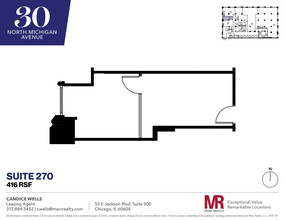 30 N Michigan Ave, Chicago, IL en alquiler Plano de la planta- Imagen 1 de 1