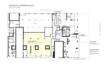 1 Boul de Maisonneuve O, Montréal, QC en alquiler Plano de la planta- Imagen 1 de 1