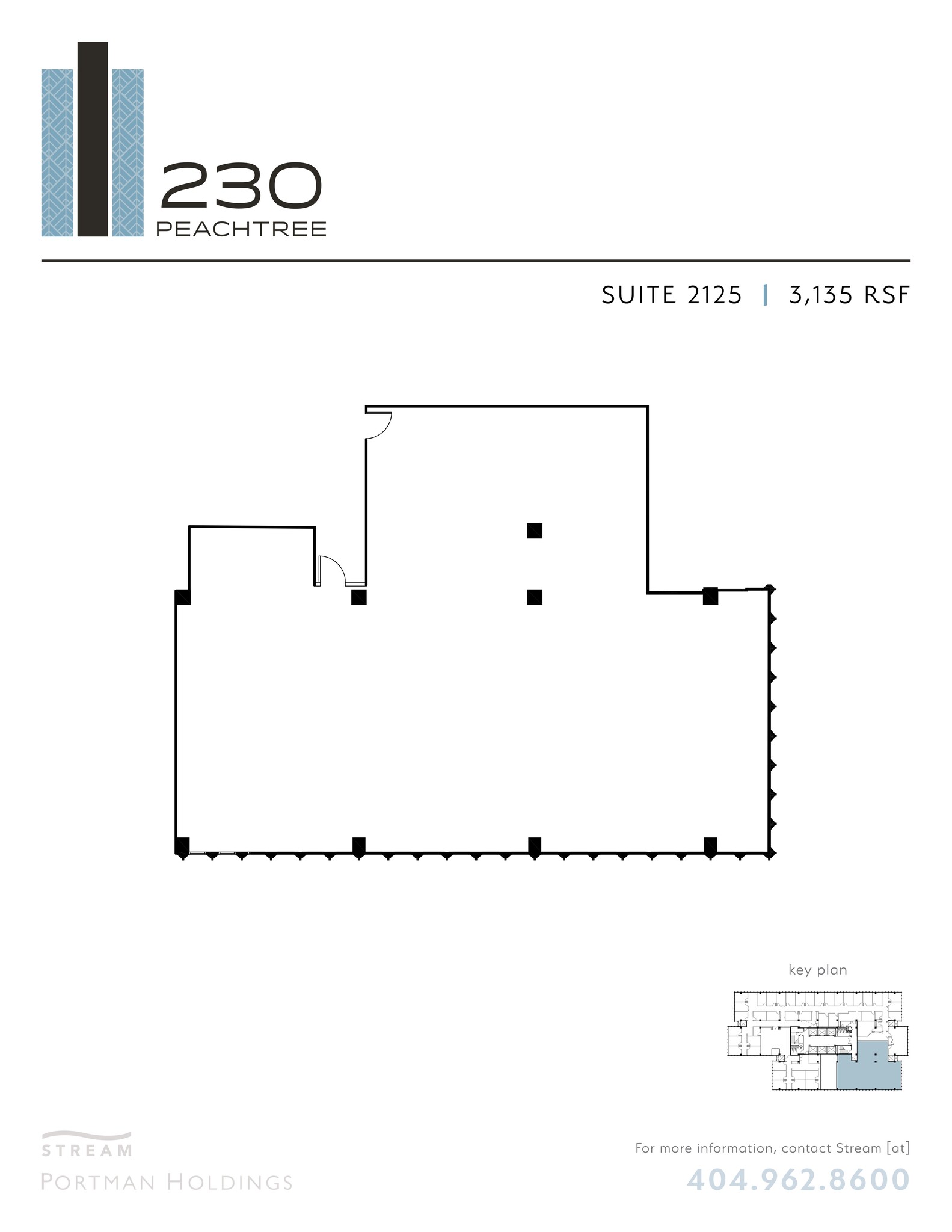 230 Peachtree St NW, Atlanta, GA en alquiler Plano del sitio- Imagen 1 de 1