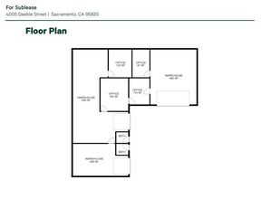 4005 Deeble St, Sacramento, CA en alquiler Plano de la planta- Imagen 2 de 2