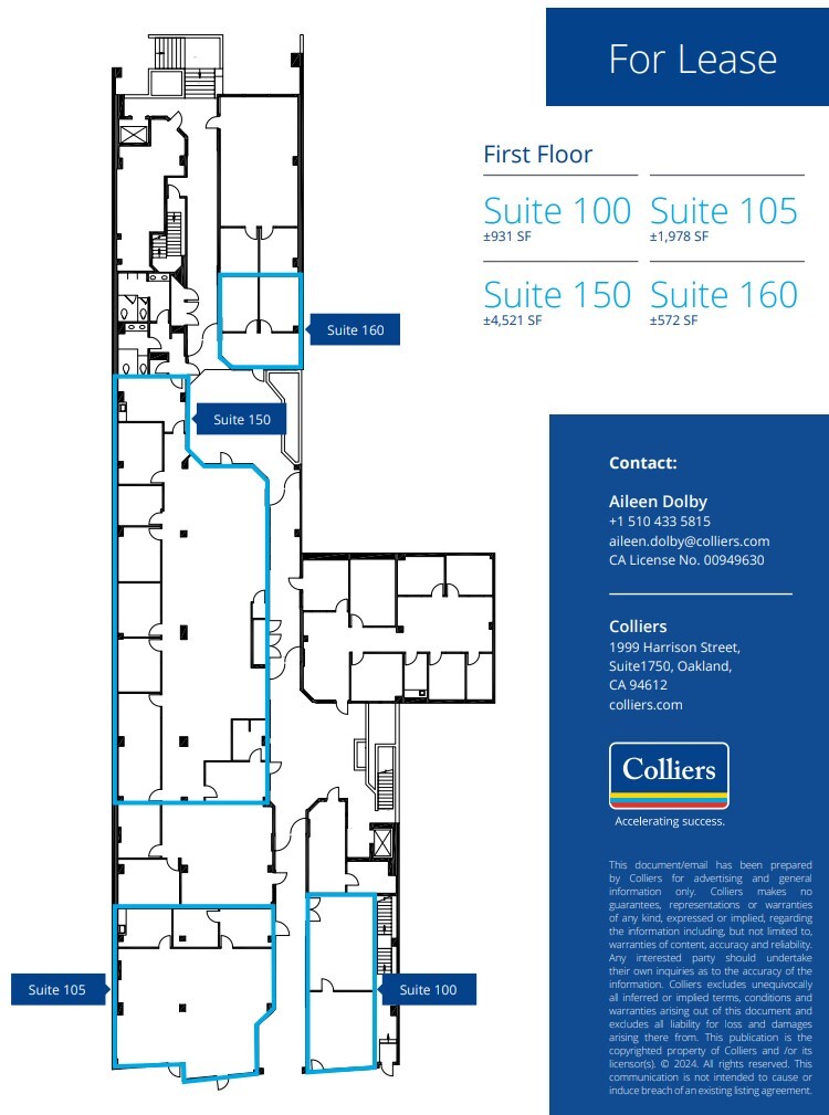 1936 University Ave, Berkeley, CA en alquiler Plano de la planta- Imagen 1 de 1