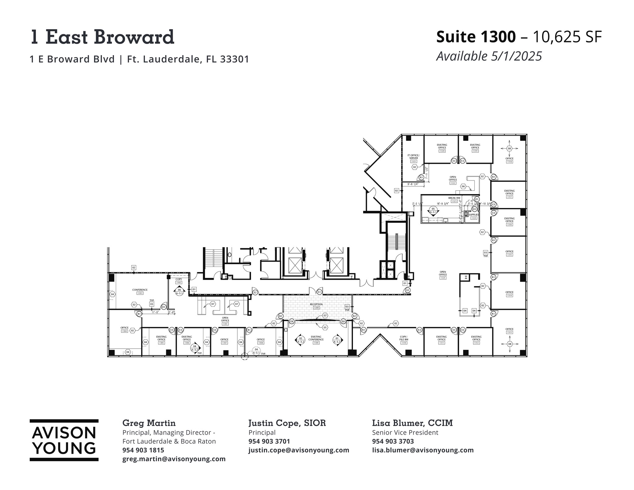 1 E Broward Blvd, Fort Lauderdale, FL en alquiler Plano del sitio- Imagen 1 de 1