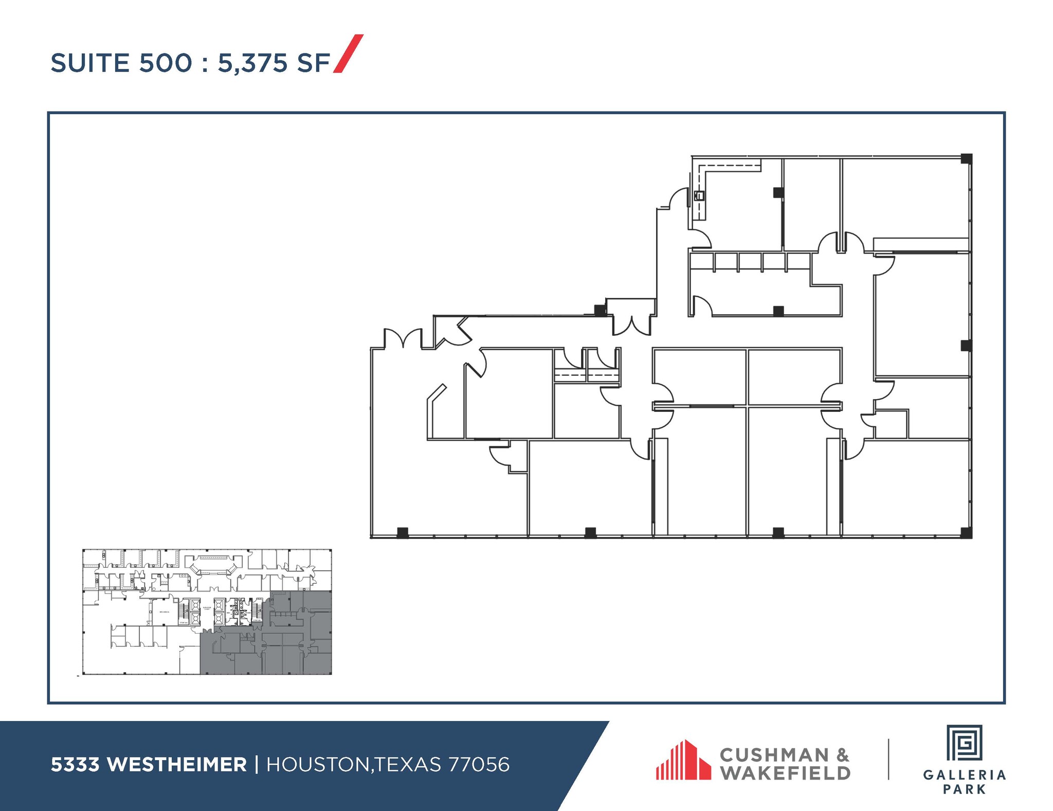 5251 Westheimer Rd, Houston, TX en alquiler Plano de la planta- Imagen 1 de 1