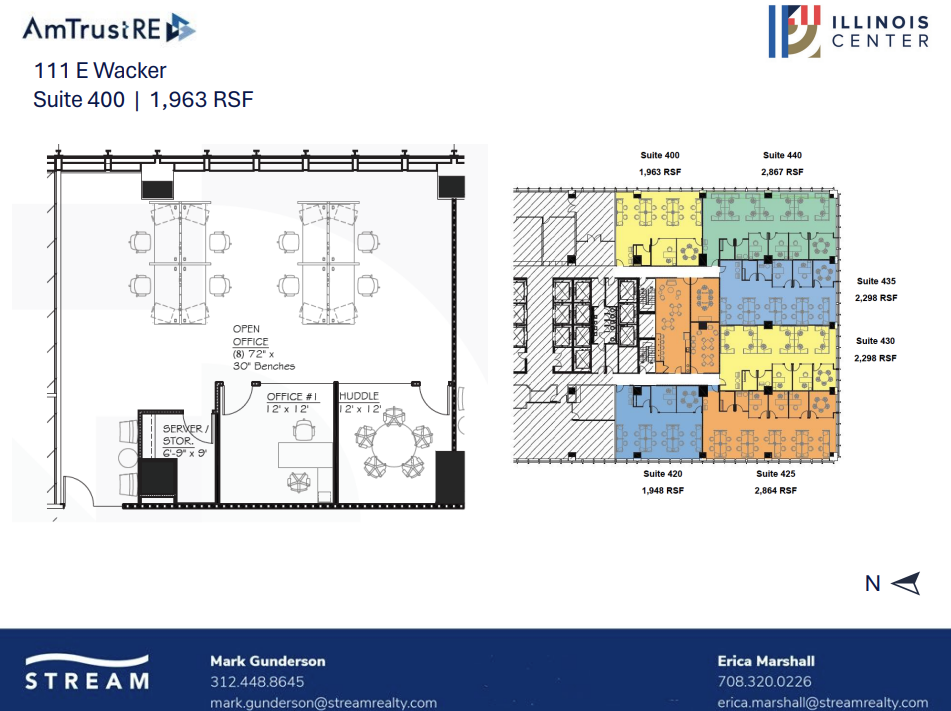 111 E Wacker Dr, Chicago, IL en alquiler Plano de la planta- Imagen 1 de 1