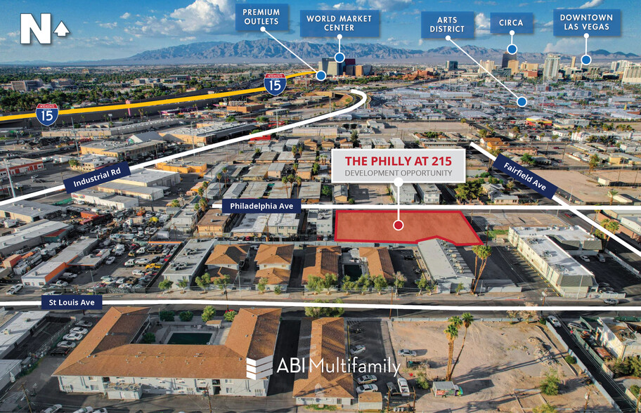 215 Philadelphia ave, Las Vegas, NV en venta - Vista aérea - Imagen 2 de 6