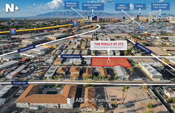 215 Philadelphia ave, Las Vegas, NV - VISTA AÉREA  vista de mapa - Image1