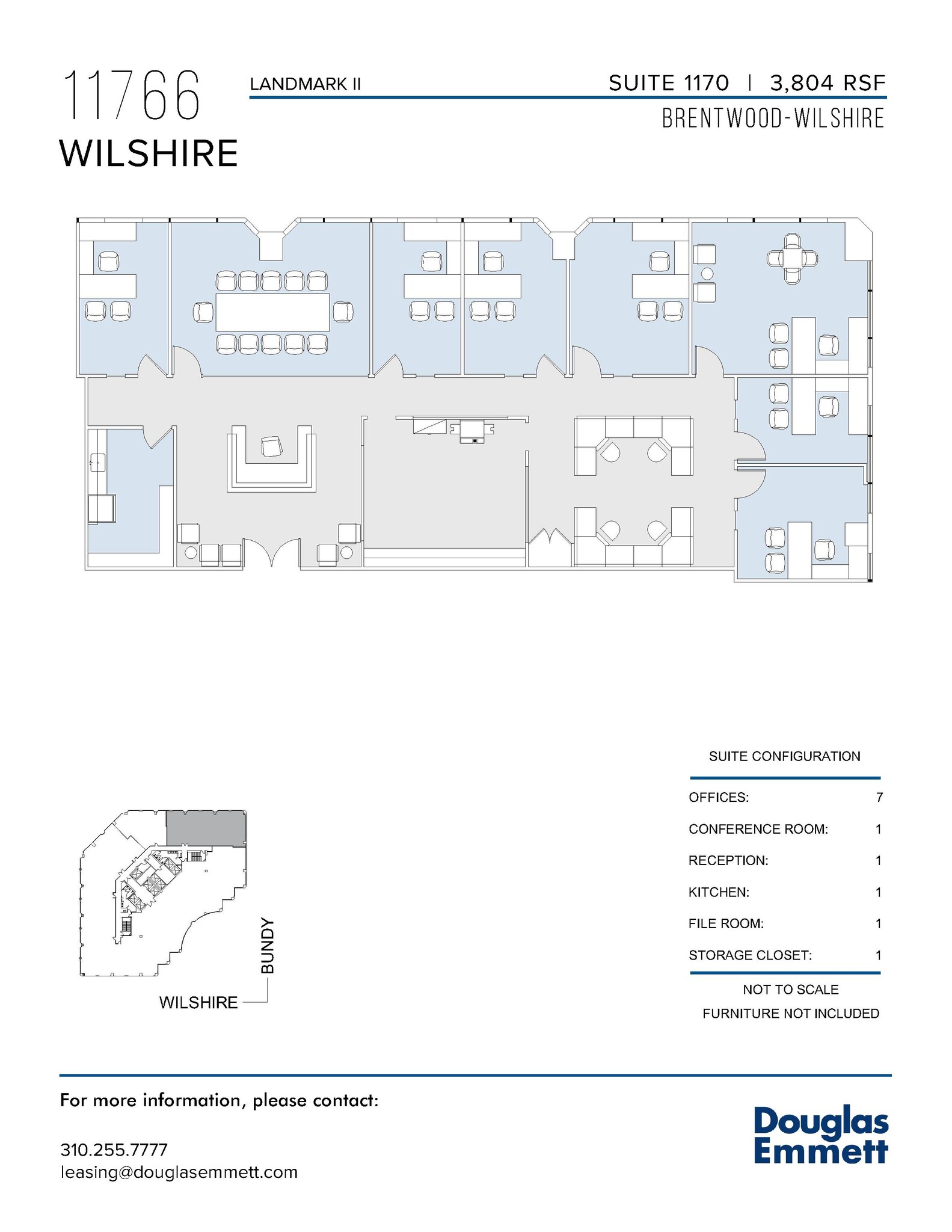 11766 Wilshire Blvd, Los Angeles, CA en alquiler Plano de la planta- Imagen 1 de 1