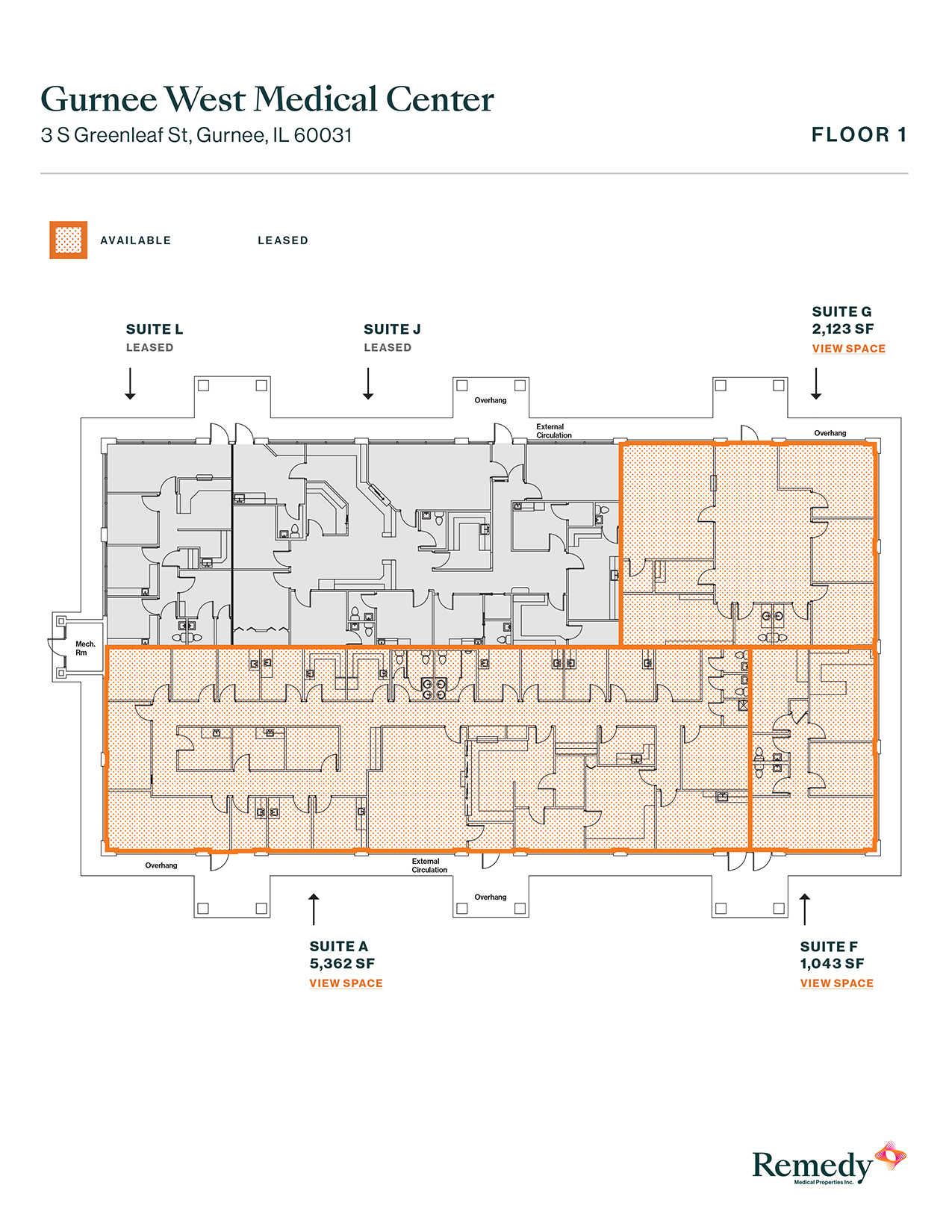 3 S Greenleaf Ave, Gurnee, IL en alquiler Plano de la planta- Imagen 1 de 1