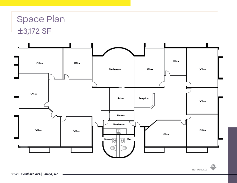 1852 E Southern Ave, Tempe, AZ en venta Plano de la planta- Imagen 1 de 1