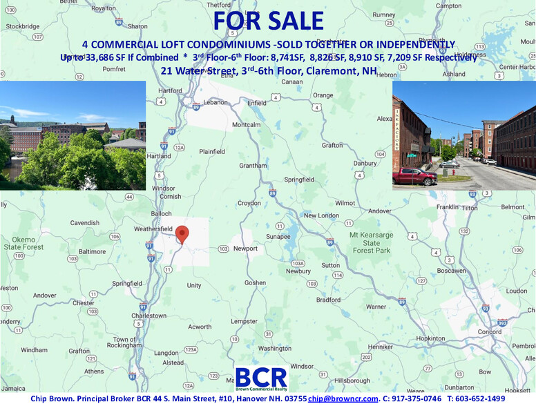 21 Water St, Claremont, NH en venta - Mapa - Imagen 3 de 5