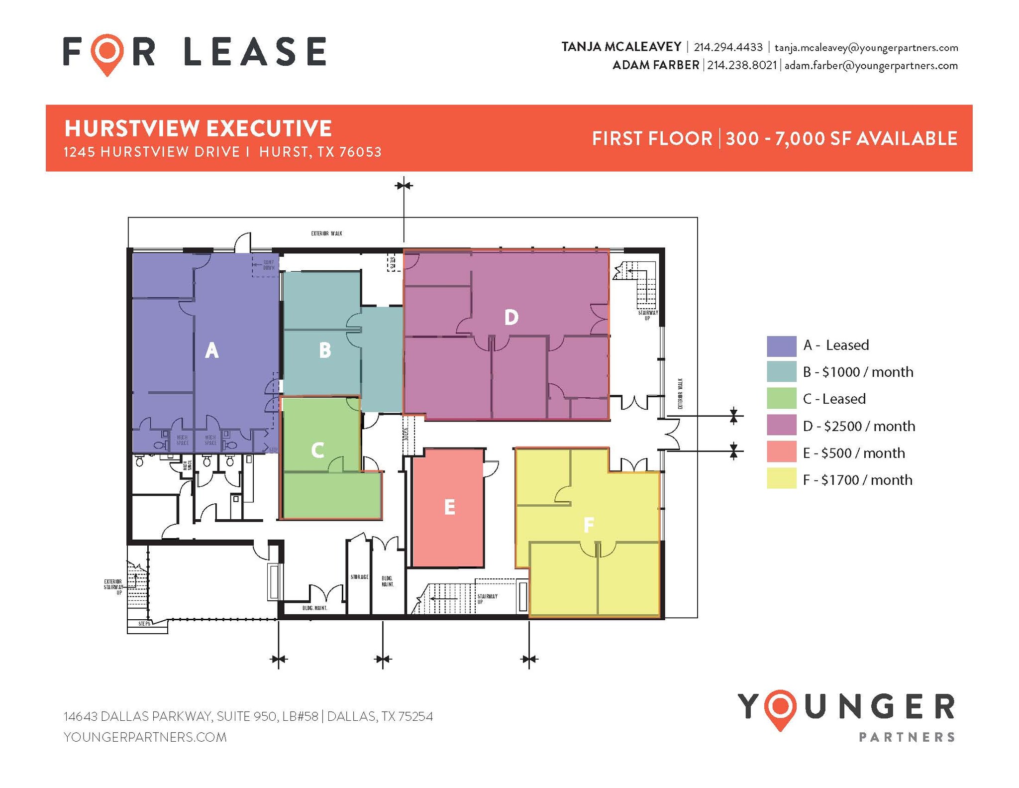 1245 Hurstview Dr, Hurst, TX en alquiler Plano de la planta- Imagen 1 de 1