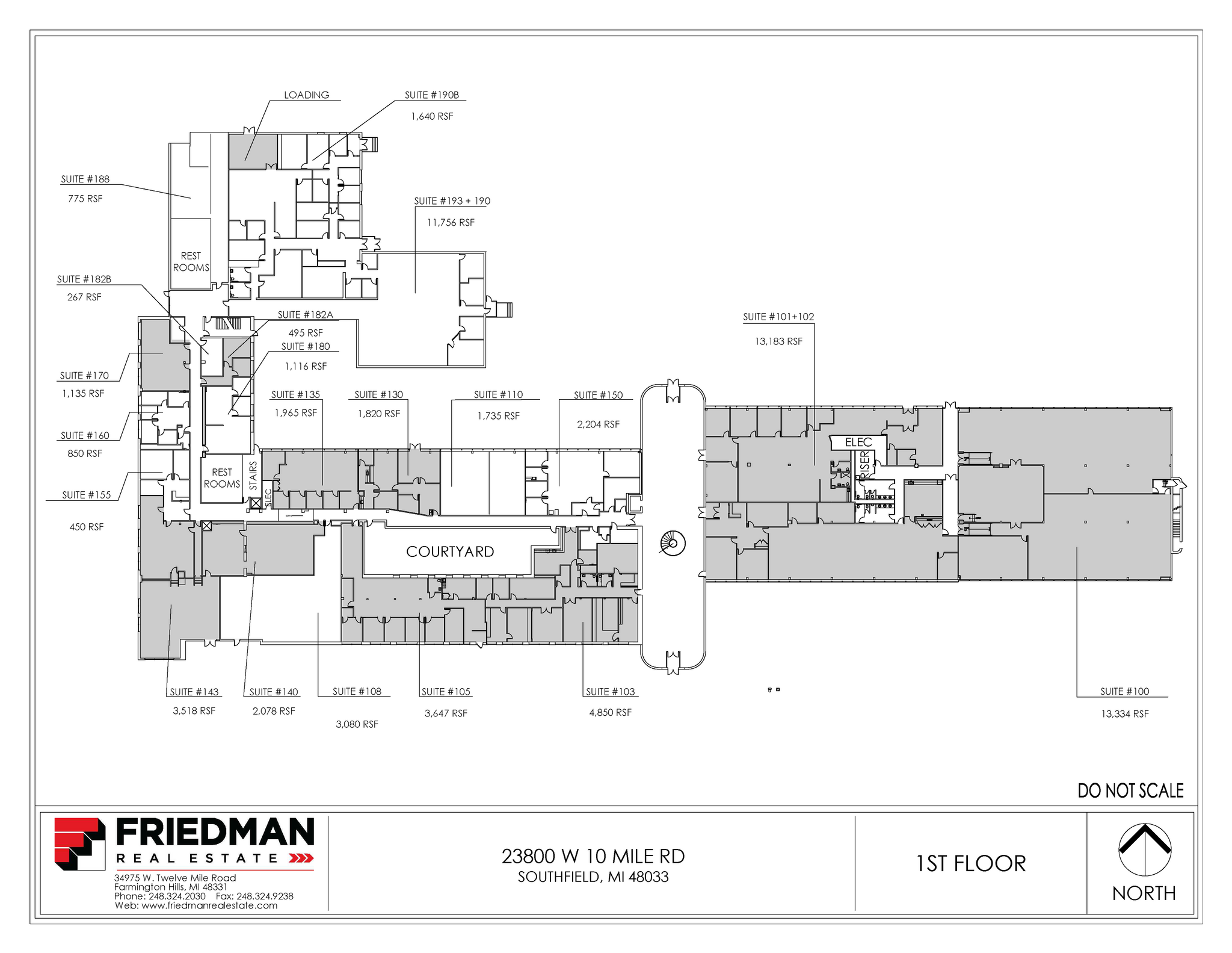 23800 W 10 Mile Rd, Southfield, MI en alquiler Plano de la planta- Imagen 1 de 1