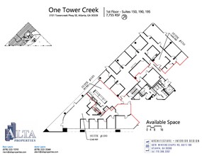 3101 Towercreek Pkwy SE, Atlanta, GA en alquiler Plano de la planta- Imagen 2 de 2