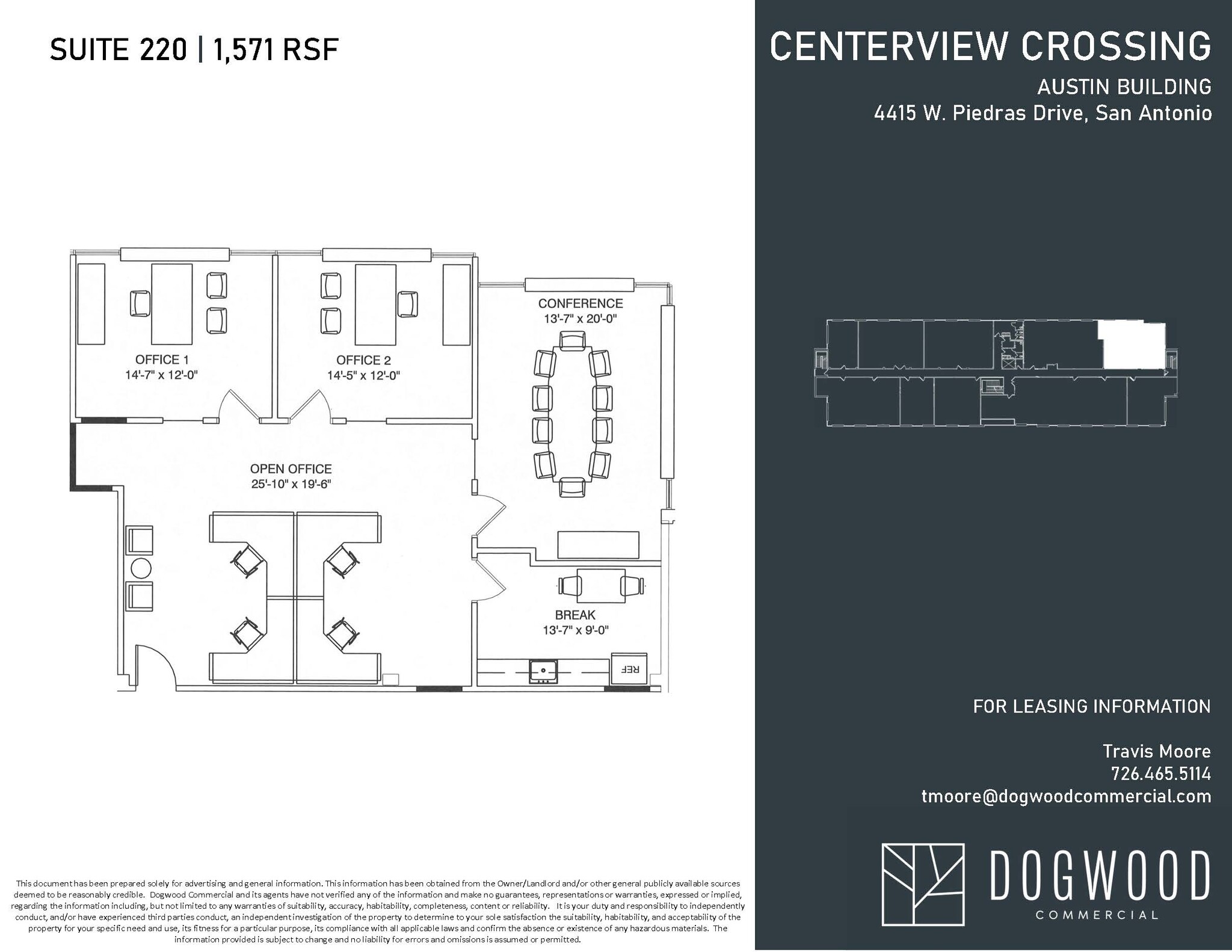 4538 Centerview Dr, San Antonio, TX en alquiler Plano de la planta- Imagen 1 de 1