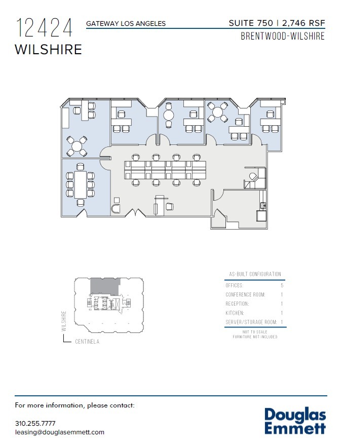 12424 Wilshire Blvd, Los Angeles, CA en alquiler Plano de la planta- Imagen 1 de 1