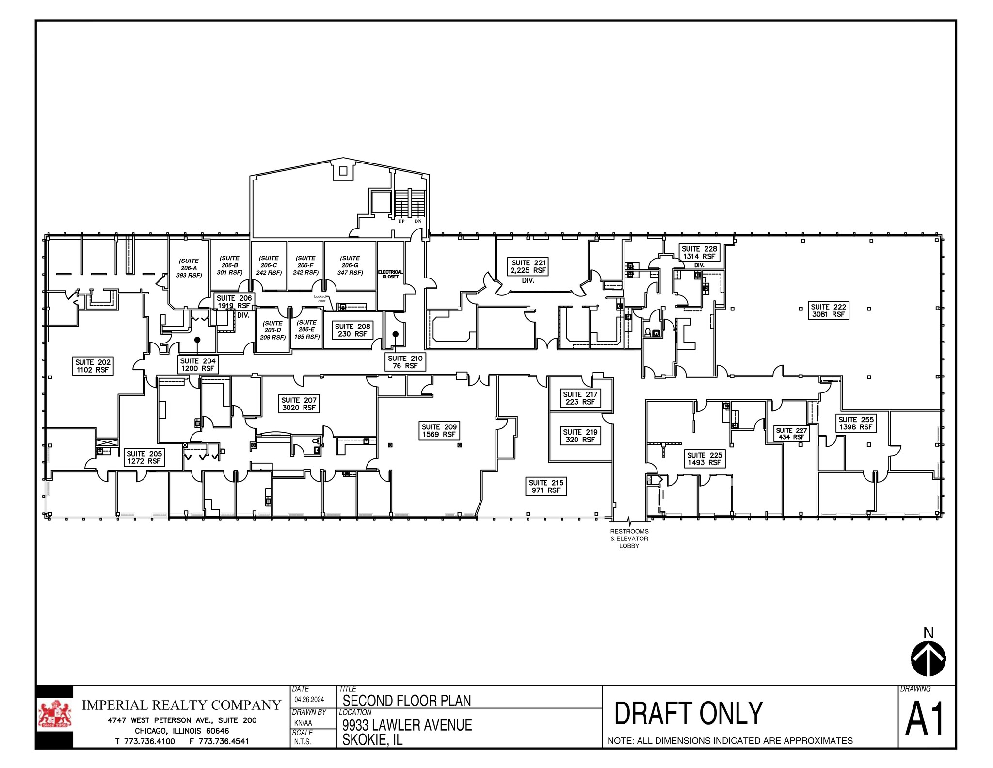 9933 Lawler Ave, Skokie, IL en alquiler Plano del sitio- Imagen 1 de 1