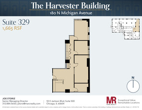 180 N Michigan Ave, Chicago, IL en alquiler Plano de la planta- Imagen 1 de 7