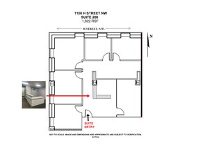 1100 H St NW, Washington, DC en alquiler Plano del sitio- Imagen 1 de 4