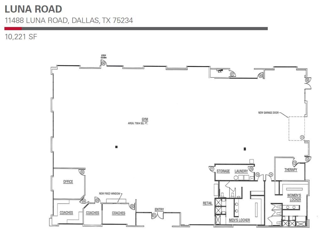 1801 Royal Ln, Farmers Branch, TX en alquiler Plano de la planta- Imagen 1 de 1