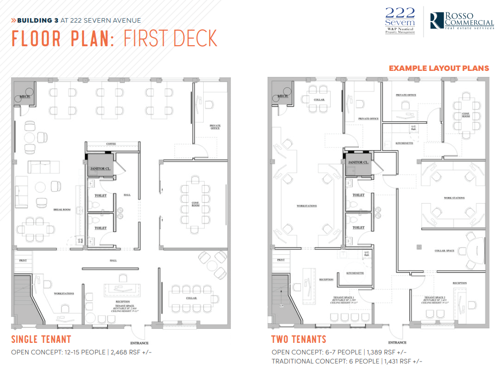 222 Severn Ave, Annapolis, MD en alquiler Plano de la planta- Imagen 1 de 1