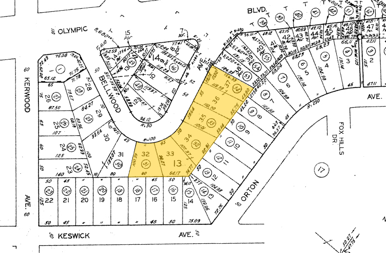 10340-10360 Bellwood Ave, Los Angeles, CA en venta - Plano de solar - Imagen 3 de 14