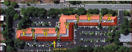 1750 112th Ave NE, Bellevue, WA - VISTA AÉREA  vista de mapa - Image1