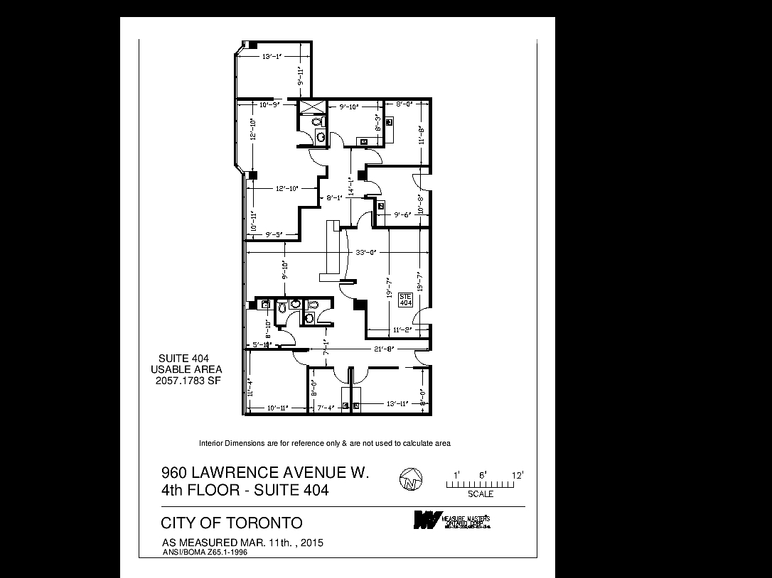 960 Lawrence Ave W, Toronto, ON en alquiler Plano del sitio- Imagen 1 de 1