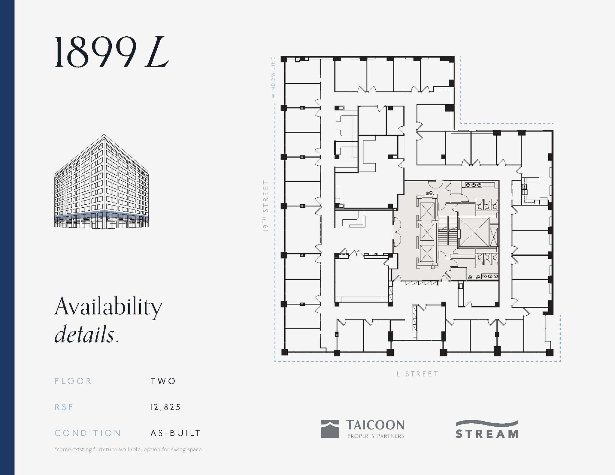 1899 L St NW, Washington, DC en alquiler Plano de la planta- Imagen 1 de 1