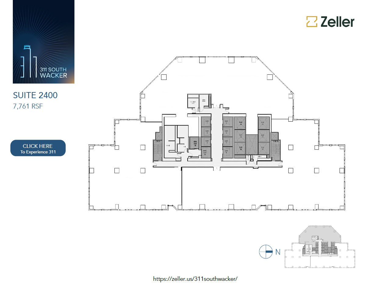 311 S Wacker Dr, Chicago, IL en alquiler Plano de la planta- Imagen 1 de 1