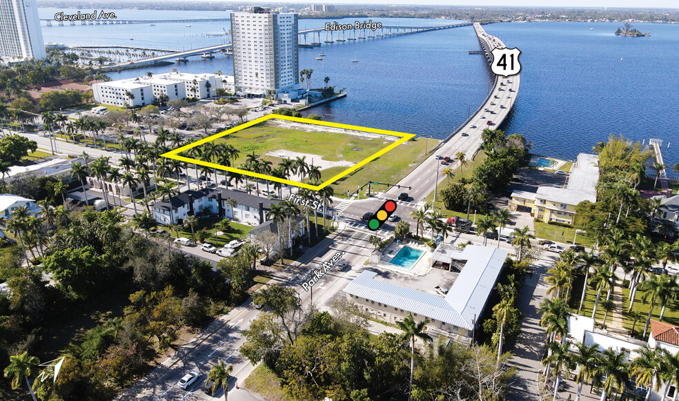 2543 First St, Fort Myers, FL en venta - Vista aérea - Imagen 3 de 10