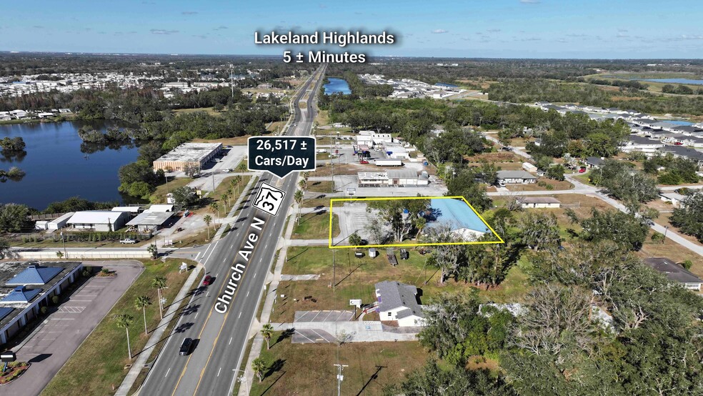 1009 N Church Ave, Mulberry, FL en venta - Vista aérea - Imagen 2 de 15