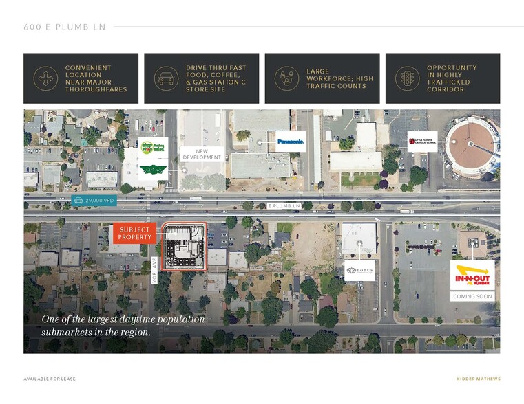 600 E Plumb Ln, Reno, NV en alquiler - Vista aérea - Imagen 2 de 8