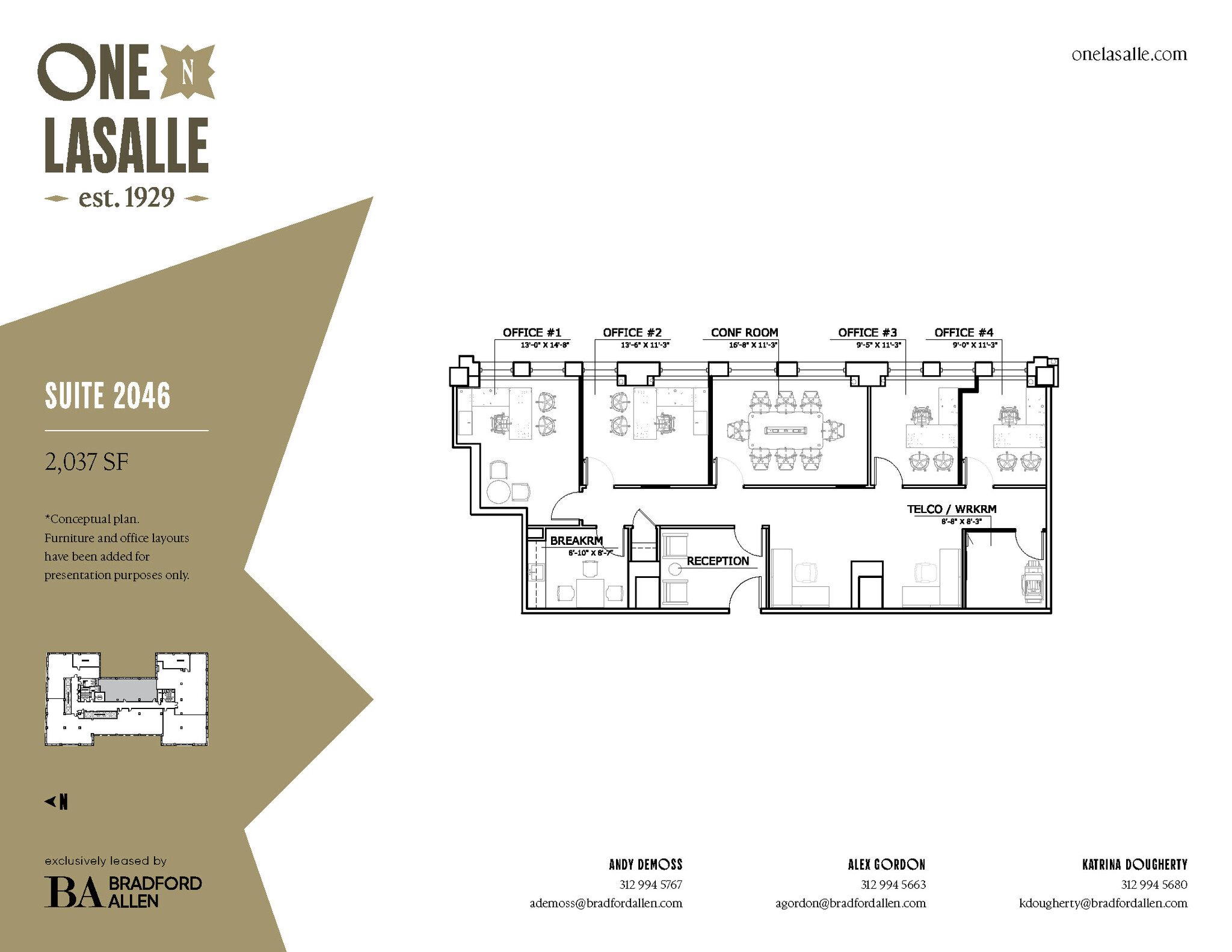 1 N La Salle St, Chicago, IL en alquiler Plano de la planta- Imagen 1 de 3