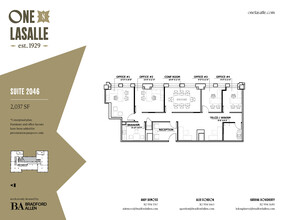 1 N La Salle St, Chicago, IL en alquiler Plano de la planta- Imagen 1 de 3