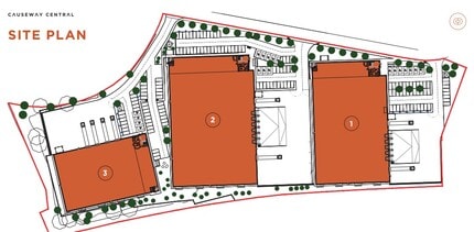 Causeway Central, Egham en alquiler Plano del sitio- Imagen 2 de 2