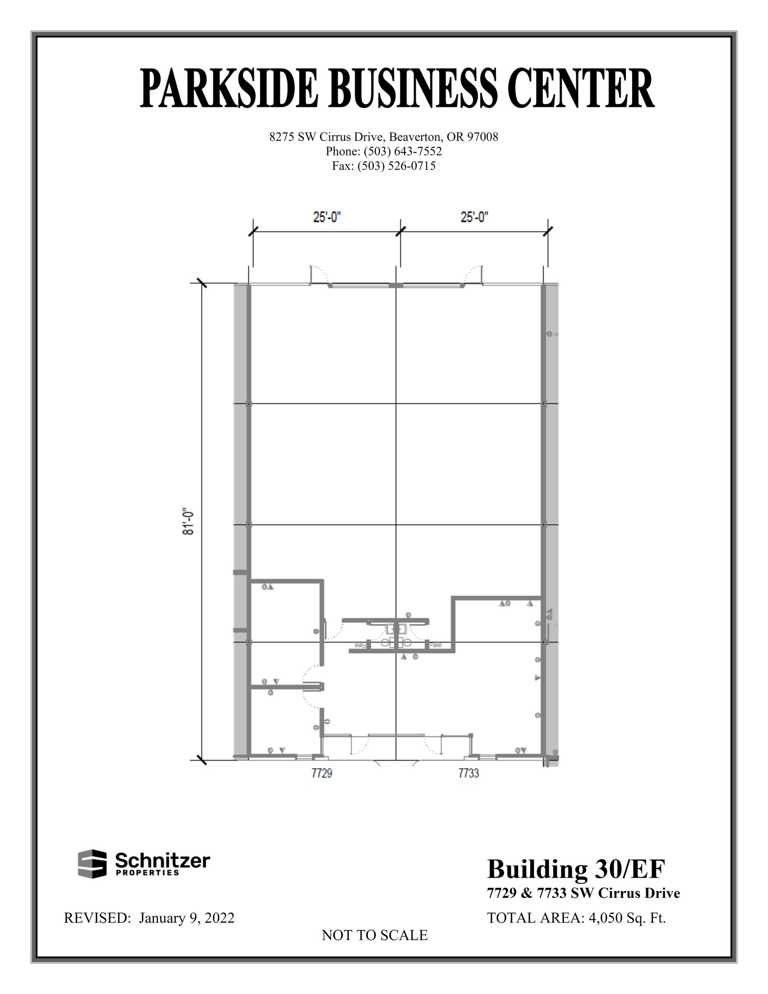 8362-8380 SW Nimbus Ave, Beaverton, OR en alquiler Plano del sitio- Imagen 1 de 1